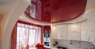 Натяжной потолок на кухню Киров, цена от 6256 руб.